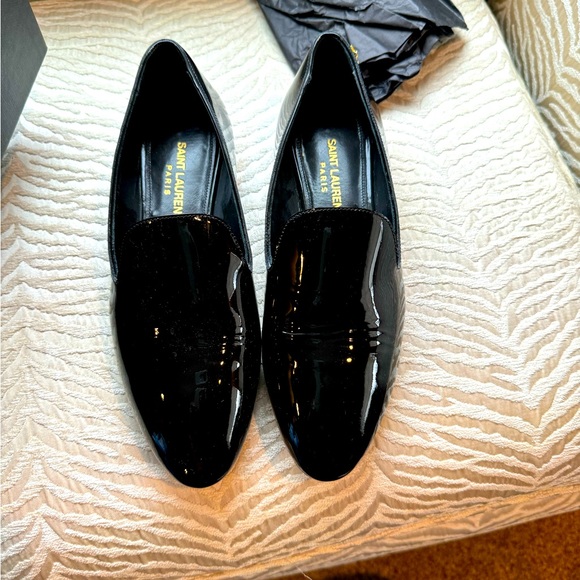 Saint Laurent Patent Leather Loafers - Picture 1 of 6